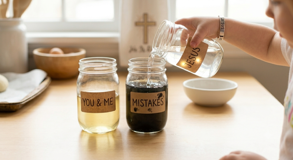 Teaching little ones about making mistakes, saying sorry, and receiving grace can feel a bit heavy. This quick science experiment makes the concept of a clean heart instantly click. The "Magic Clear" Experiment (Visually Explaining Forgiveness)